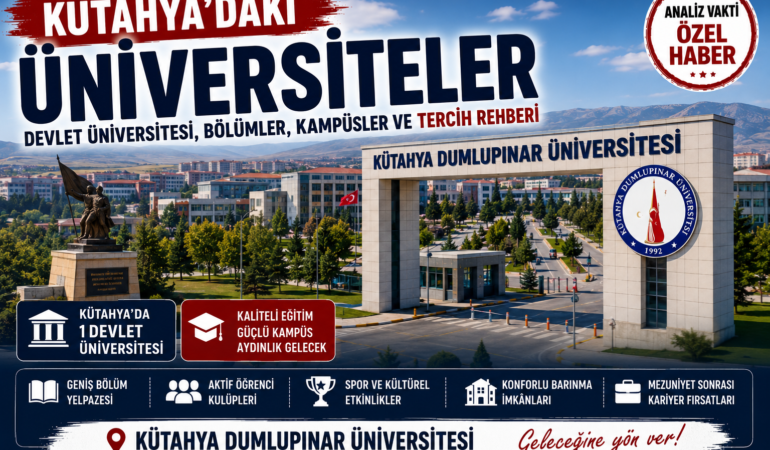 Kütahya’daki Üniversiteler: Devlet Üniversitesi, Bölümler, Kampüsler ve Tercih Rehberi