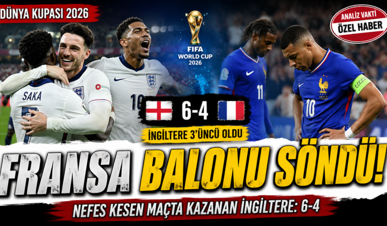 Fransa Balonu Söndü! İngiltere Dünya Kupası’nı Madalyayla Kapattı?